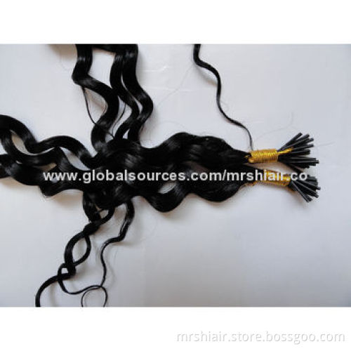 24-Inch Natural Color Natural Wave Stick Hair Extensions